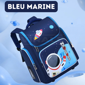 Sac à Dos Enfant Premium Imperméable Unisexe - Aventure Spatiale à l'École + Cadeau