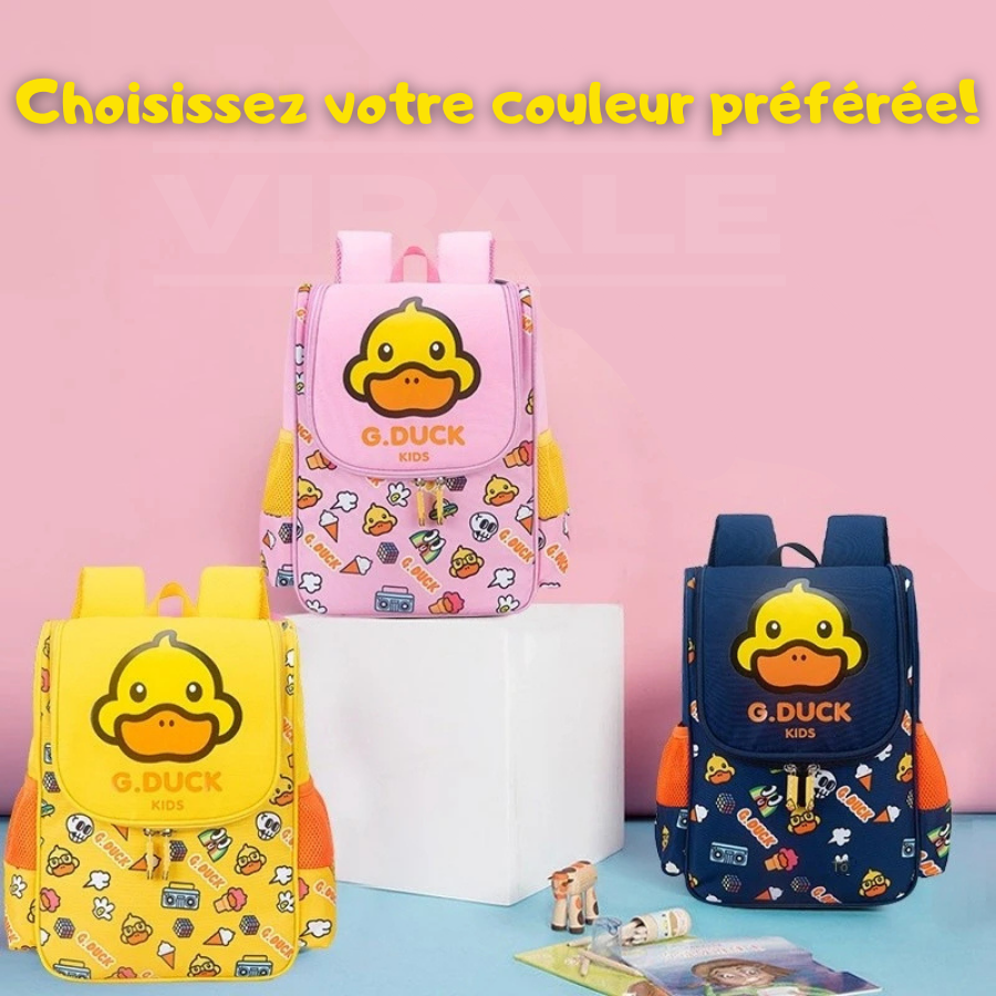 Sac à dos Enfant Canard Jaune - Motif Amusant et Créatif