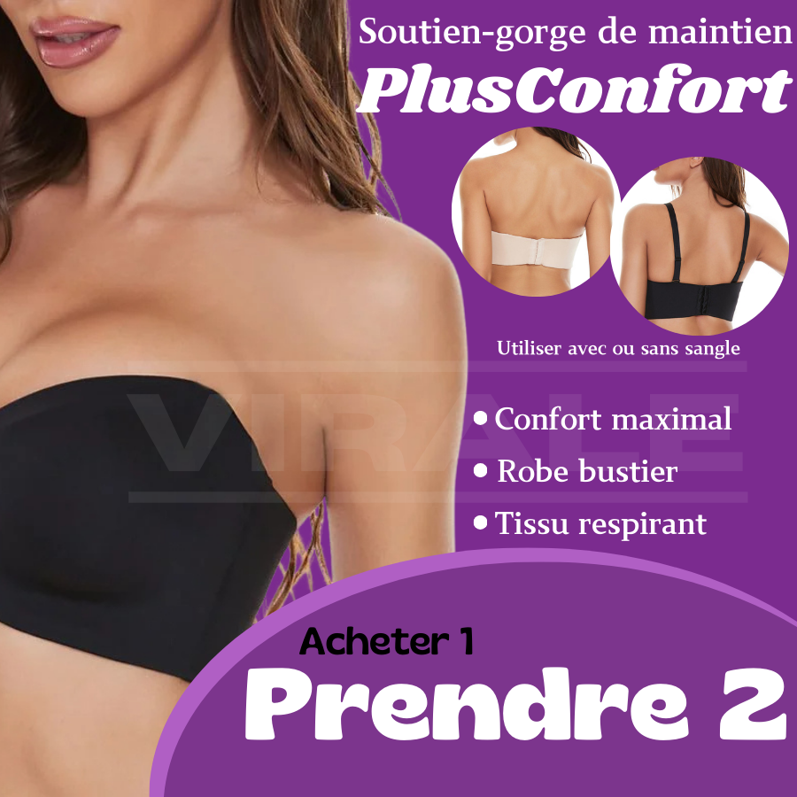 Soutien-Gorge Bandeau de Soutien | PlusConfort [achetez 1, obtenez 2]