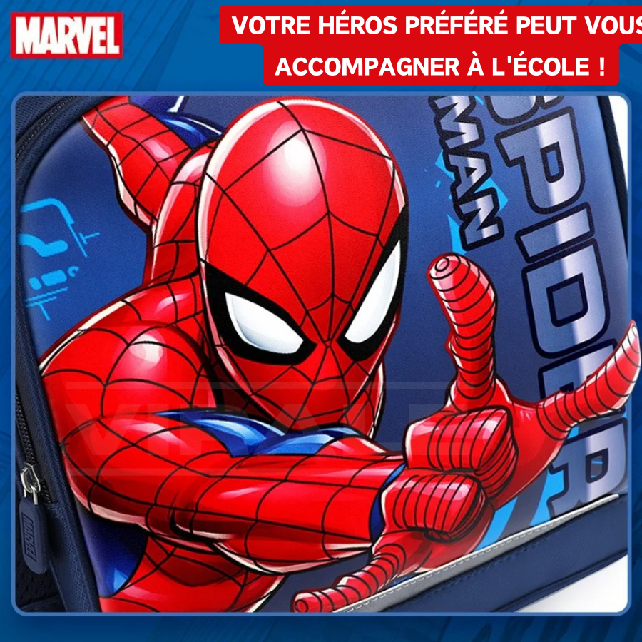 Sac à Dos Enfant Premium Spider-Man - Avec de Grandes Devoirs Viennent de Grandes Responsabilités !