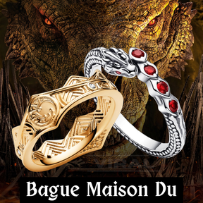 Bague Incrustée Plaquée Or et Argent House Of Dragon - SUPER PROMOTION 50% DE RÉDUCTION + LIVRAISON GRATUITE | Dernières unités