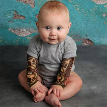 T-shirt / Body avec Faux Tatouage pour Enfants et Bébés - TATOUAGE BÉBÉ Amusant et Confortable