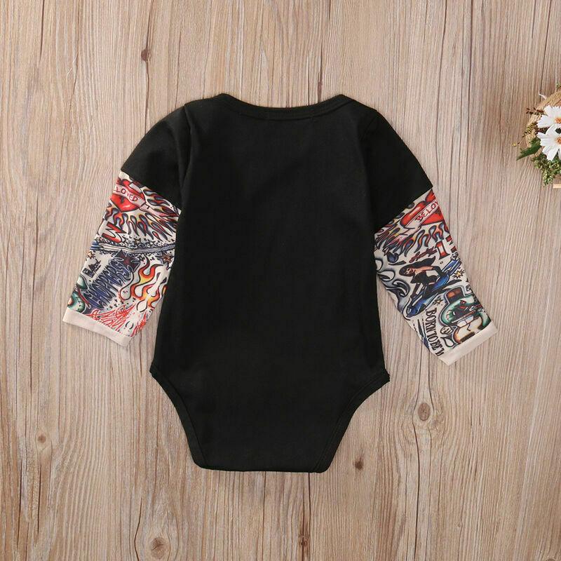 T-shirt / Body avec Faux Tatouage pour Enfants et Bébés - TATOUAGE BÉBÉ Amusant et Confortable