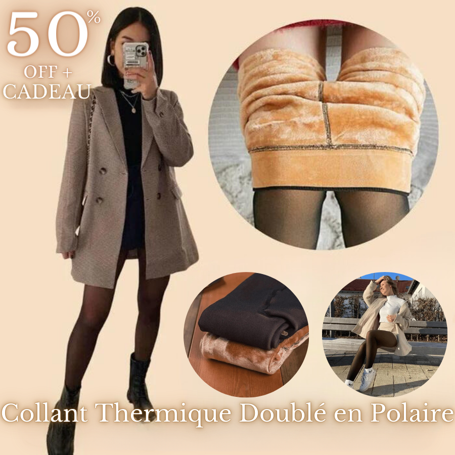 Collants Paris Doublés de Laine Thermique | Liquidation Automne/Hiver 50% de Réduction + Cadeau | Dernières Unités