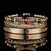 Bracelet Dual Leopard; Bijou en acier inoxydable plaqué or et argent; Bracelet contemporain pour homme; Style unique avec motif léopard; Accessoire de mode audacieux; Bracelet élégant et raffiné; Design moderne et sophistiqué; Bijoux en acier inoxydable durable; Bracelet plaqué or et argent; Accessoire qui allie confort et style; Élégance sauvage dans un bijou; Bracelet pour les amateurs de mode; Bijou qui attire l’attention; Accessoire chic pour toutes les occasions; Bracelet tendance pour un look affirmé;