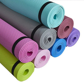 Tapis de Yoga - Surface Antidérapante - Épaisseur 6mm avec Sangle de Transport - Yoga, Pilates, Gymnastique, Fitness