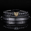 Kit 3 Bracelets LUXURY PANTHER - Acier Inoxydable Plaqué Or et Argent Sertis de Cristaux de Zirconium [Dernières pièces en promotion !]