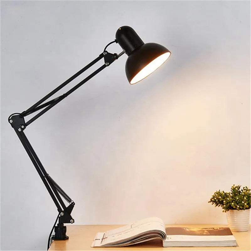 Lampe de Bureau Bras Pivotant Flexible - Lampe de Travail Bureau Bras Articulé