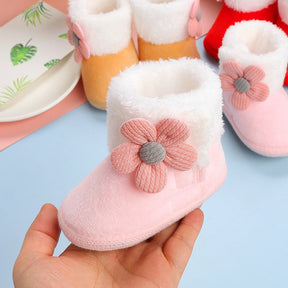 Chausson de Bébé Bottine Esquimau POMPOM - Doux, Confortable et Chaud