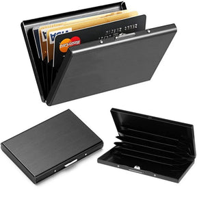 Porte-cartes Rigide Anti-Piratage RFID - Portefeuille en Aluminium Blocage RFID