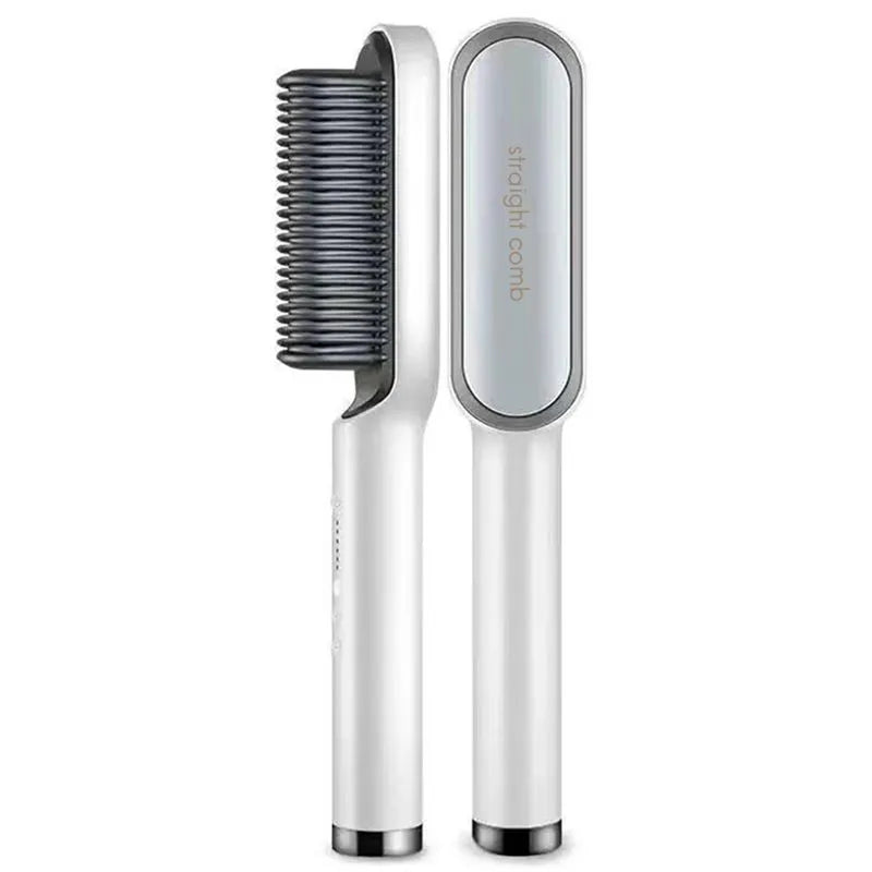 Brosse Lissante Chauffante pour Cheveux - Brosse Ionique Électrique