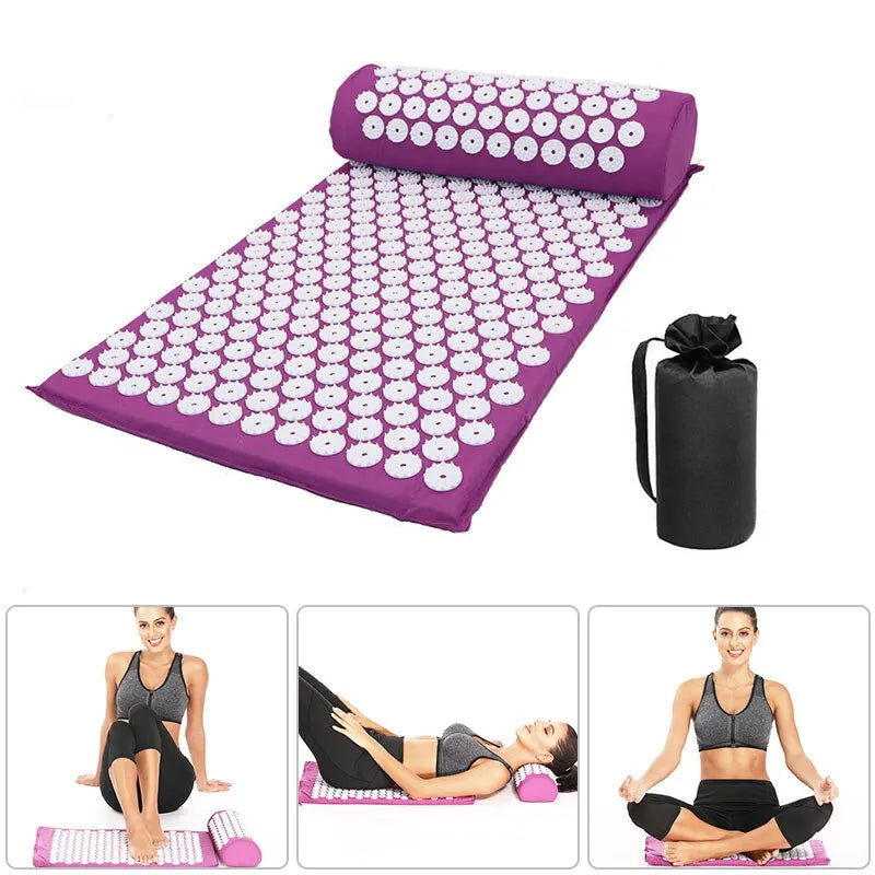 Tapis d'Acupression - Ensemble de Massage d'Acupression - Acupuncture Relaxante