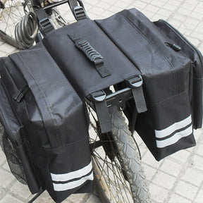 Sacoche Vélo Porte-Bagage - Sac de Rangement Arrière Vélo - Sacoche Portable, Étanche et Réfléchissante