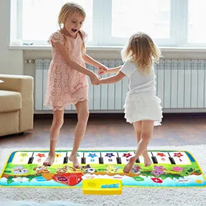 Tapis Piano Musical Enfants - Tapis de Jeu Éducatif Instruments - Tapis de Danse