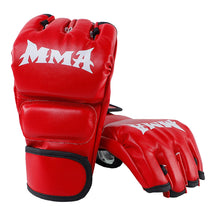 Gants MMA - Gants UFC Hommes et Femmes - Gants en Cuir sans Doigts Combats