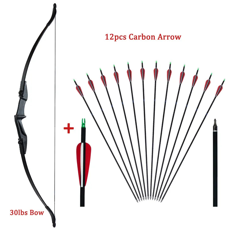 Arc de tir à l'arc / Kit complet Ensemble Arc + 12 Flèches