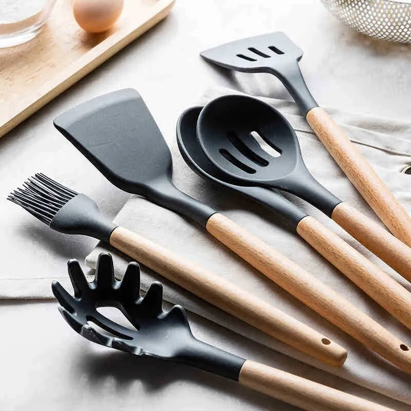 Ensembles Ustensiles de Cuisine - Kits d'Accessoires de Cuisine Qualité Supérieure 12 pièces