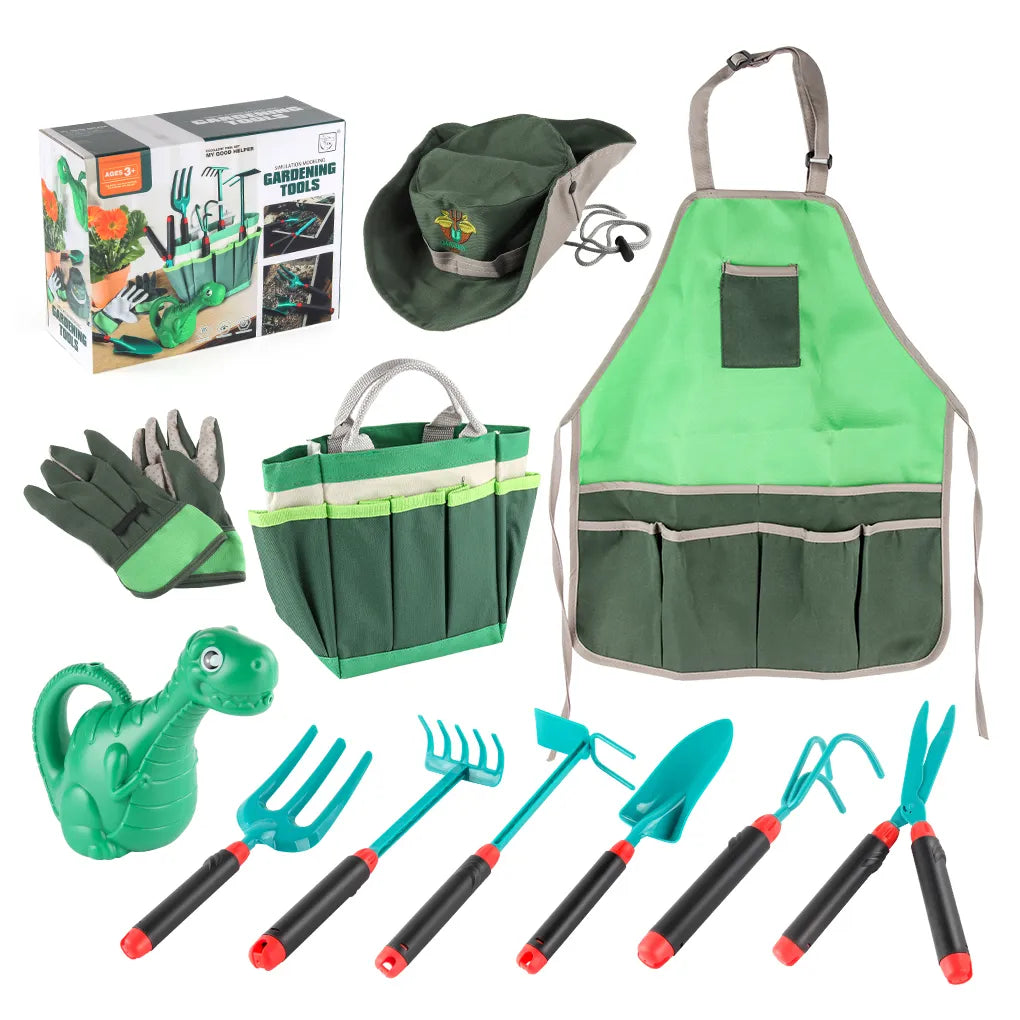 Ensemble Outils de Jardinage pour Enfants - Kit de Jardinage Outils à Mains 11 Pièces Jouet