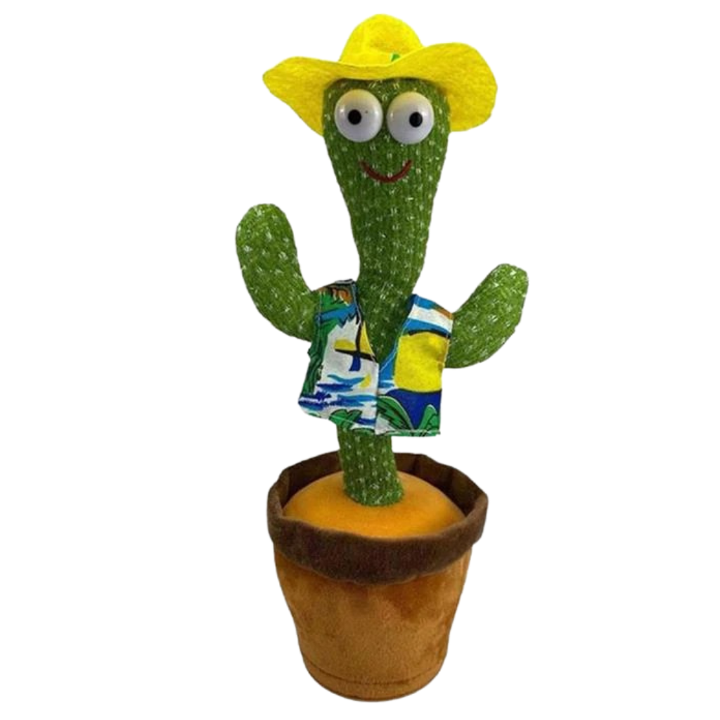 Jouet cactus qui danse et répète ce que vous dites