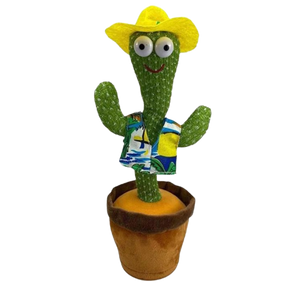 Jouet cactus qui danse et répète ce que vous dites