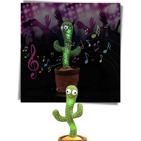 Jouet cactus qui danse et répète ce que vous dites