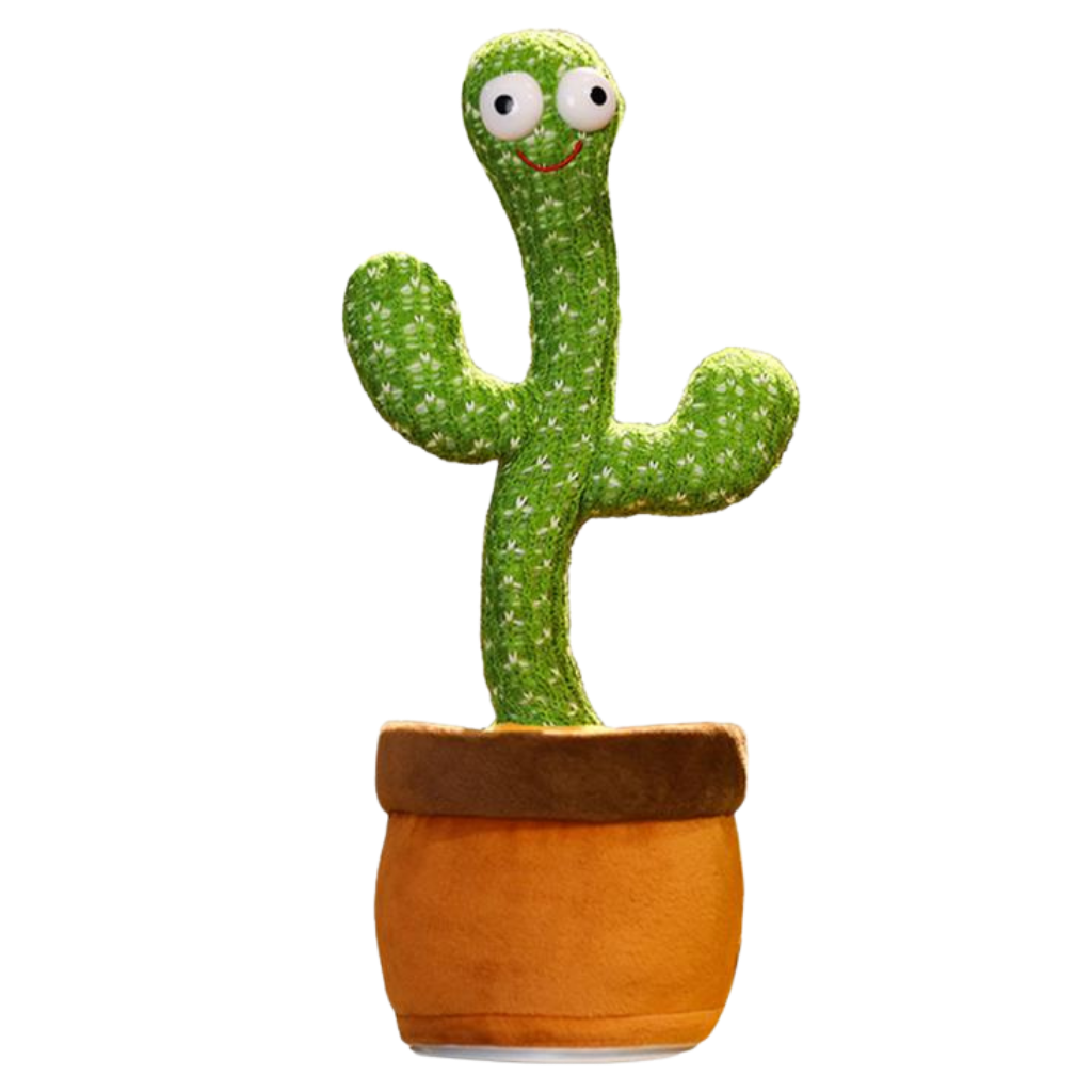 Jouet cactus qui danse et répète ce que vous dites