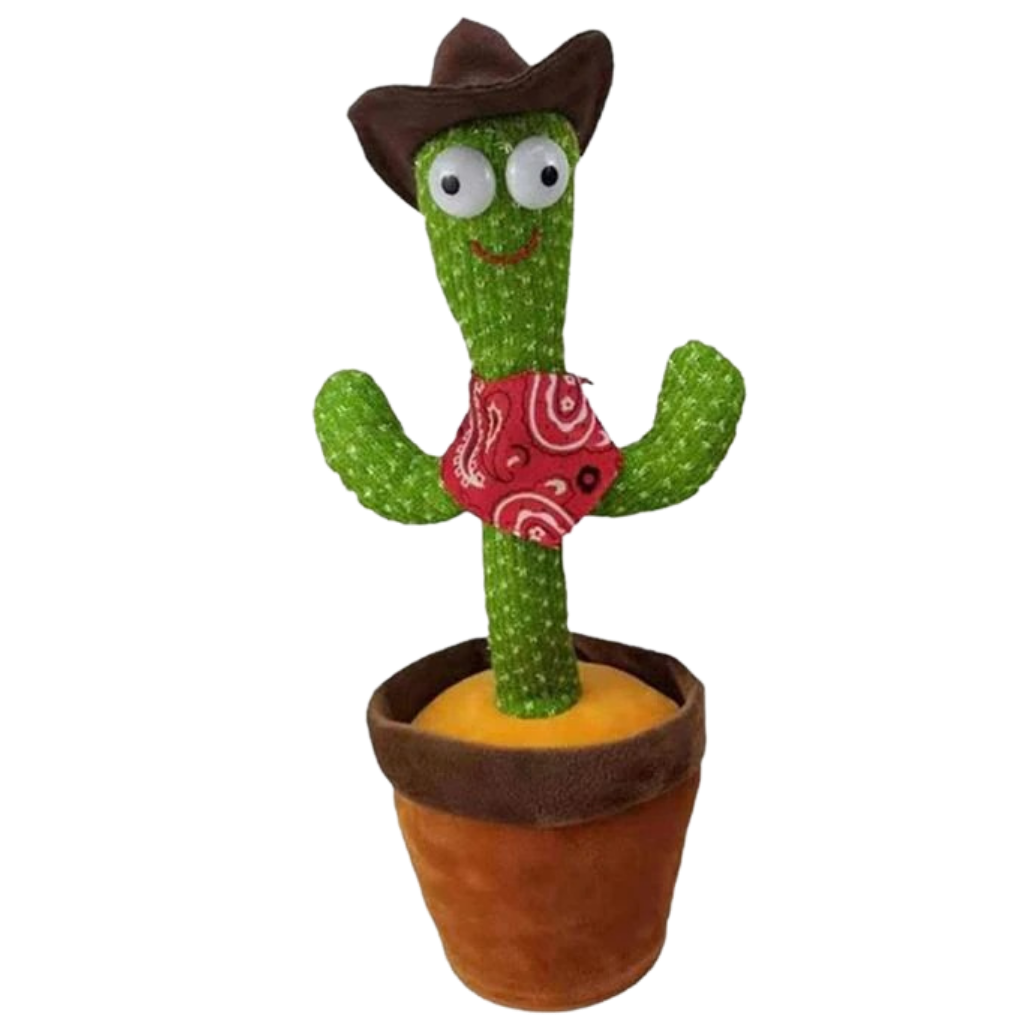 Jouet cactus qui danse et répète ce que vous dites