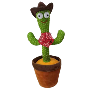 Jouet cactus qui danse et répète ce que vous dites