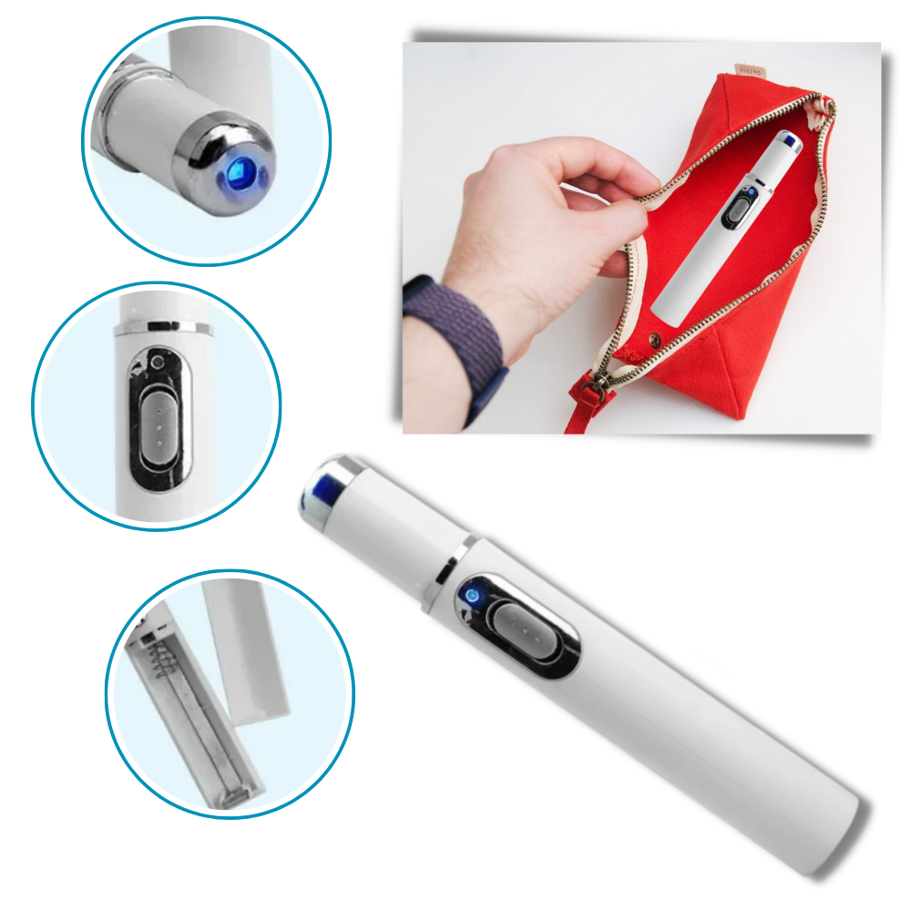 Stylo au laser bleu pour l'élimination des taches