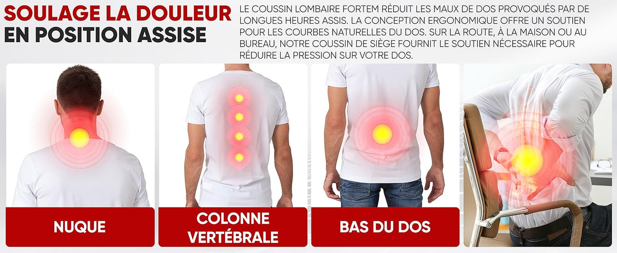 Coussin de Siège en Forme de U - Gel et Mousse Orthopédique et Ergonomique à Mémoire de Forme