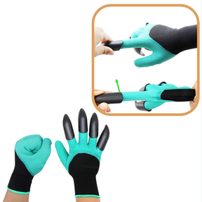 Gants de jardinage avec griffes en plastique