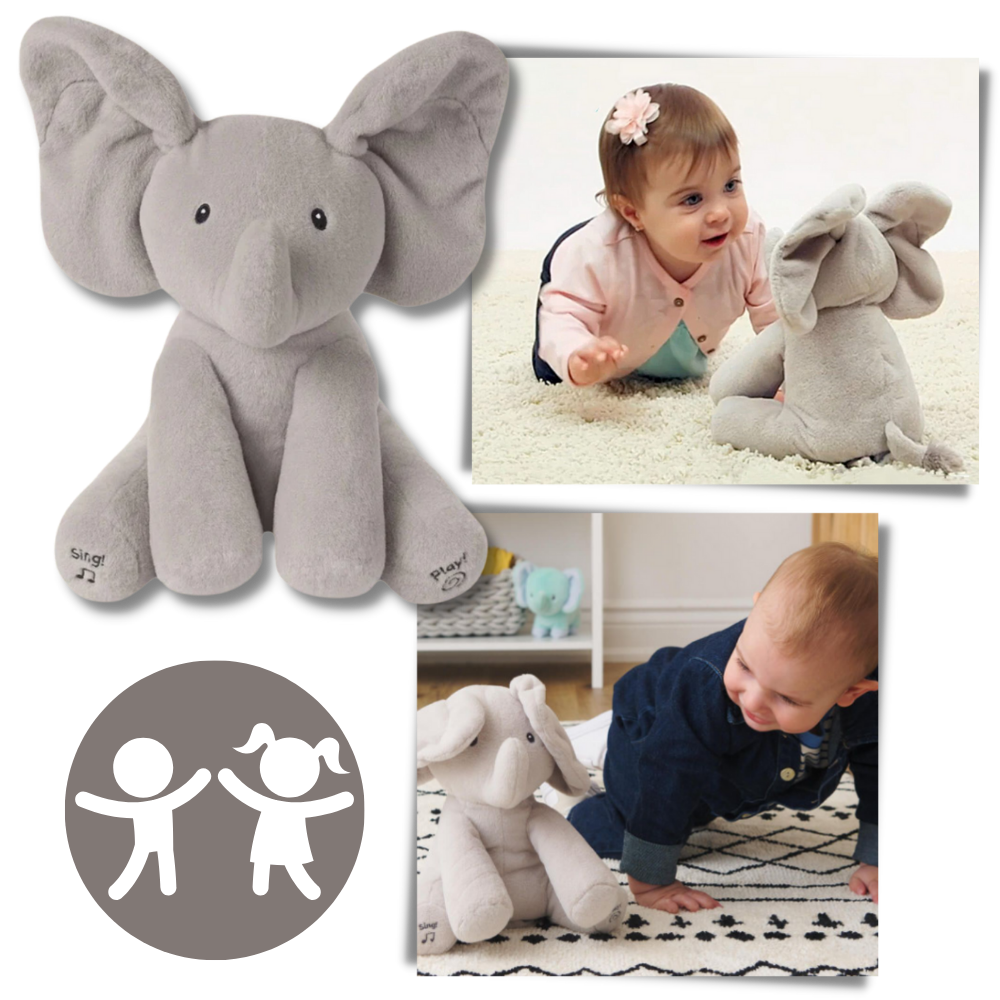 Peluche Éléphant interactif Peek a Boo