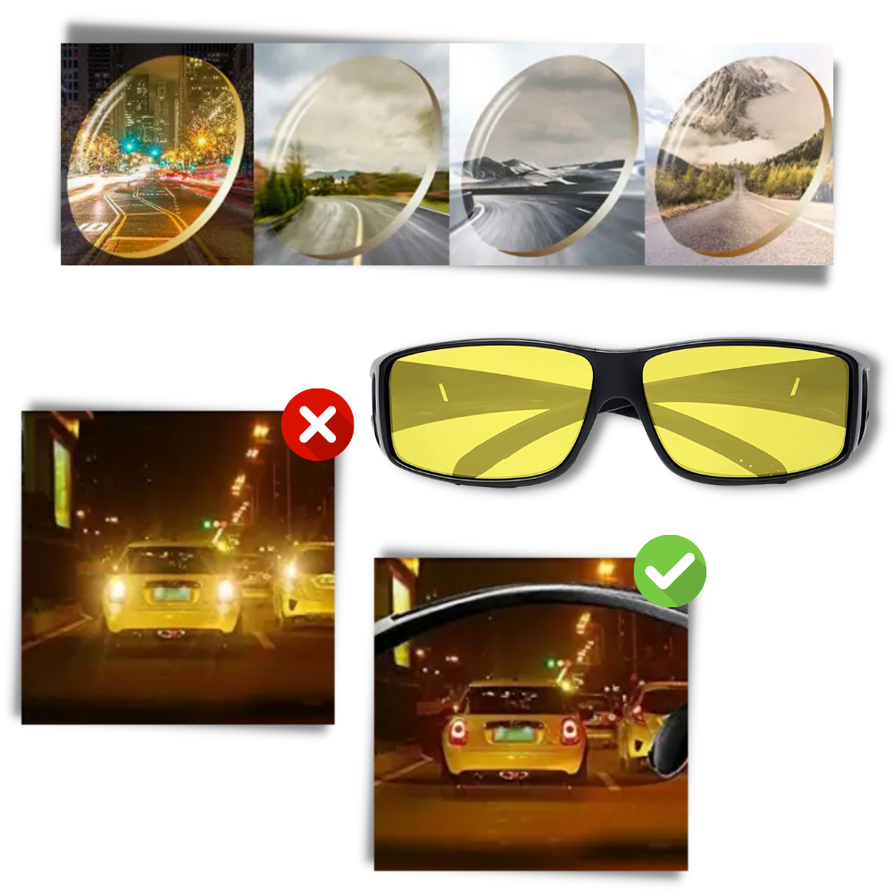 Lunettes de clarté pour la conduite de nuit