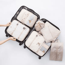 Kit 7 sacs organisateurs pour valise SAC RANGEMENT - Votre bagage 100% organisé de manière pratique et optimisée!