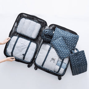 Kit 7 sacs organisateurs pour valise SAC RANGEMENT - Votre bagage 100% organisé de manière pratique et optimisée!